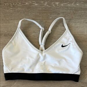 Nike White Indy Sports Bra